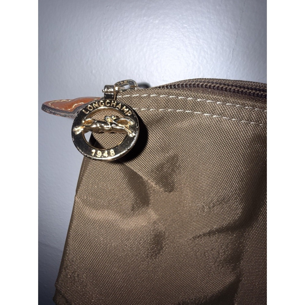 Longchamp Womens Le Pliage Original M‎ Tote Bag Recycled Canvas Ebony Brown  1 - Picture 4 of 10